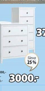 Komody NORDBY (3 zásuvky)