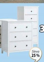 Komoda NORDBY 5 zásuvek