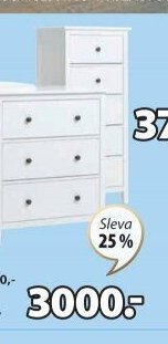 Komoda NORDBY 3 zásuvky