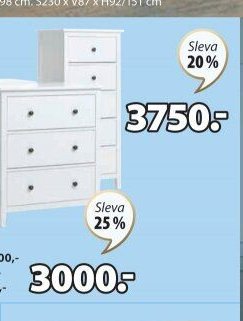 Komody NORDBY (5 zásuvek)