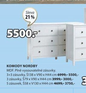 Komody NORDBY (široká)