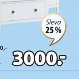 Komoda NORDBY 3 zásuvky
