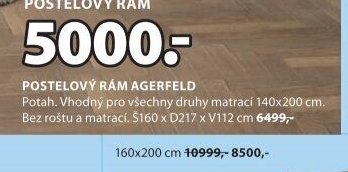 POSTELOVÝ RÁM AGERFELD