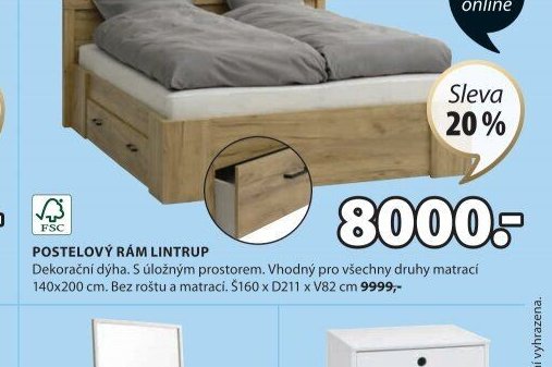 POSTELOVÝ RÁM LINTRUP