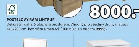 POSTELOVÝ RÁM LINTRUP
