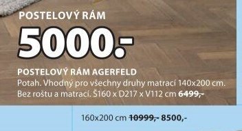 POSTELOVÝ RÁM AGERFELD