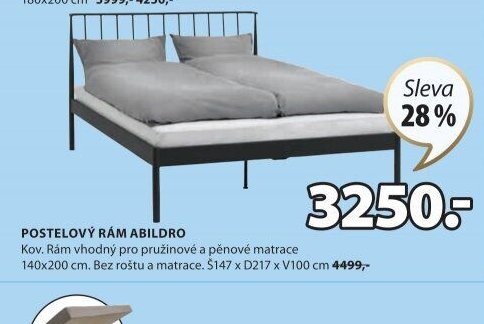 POSTELOVÝ RÁM ABILDRO