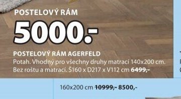 Postelový rám AGERFELD