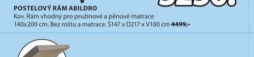 Postelový rám ABILDRO