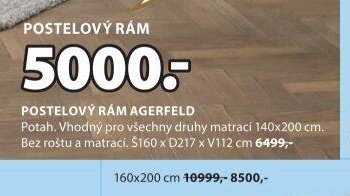 POSTELOVÝ RÁM AGERFELD