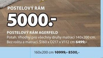 POSTELOVÝ RÁM AGERFELD