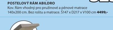 POSTELOVÝ RÁM ABILDRO