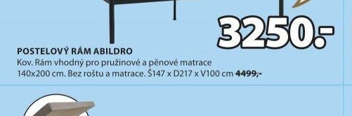 POSTELOVÝ RÁM ABILDRO