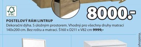 POSTELOVÝ RÁM LINTRUP