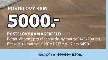 POSTELOVÝ RÁM AGERFELD