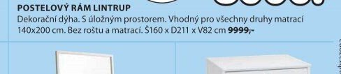 POSTELOVÝ RÁM LINTRUP
