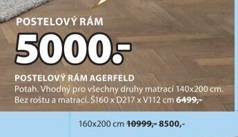 POSTELOVÝ RÁM AGERFELD