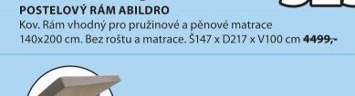 POSTELOVÝ RÁM ABILDRO