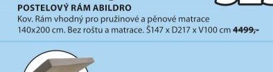 POSTELOVÝ RÁM ABILDRO