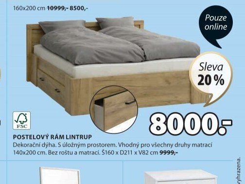 POSTELOVÝ RÁM LINTRUP