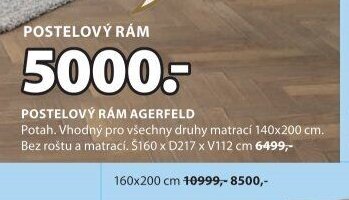 Postelový rám AGERFELD