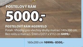 POSTELOVÝ RÁM AGERFELD