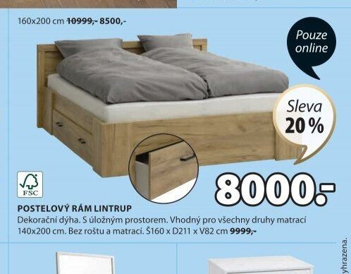 POSTELOVÝ RÁM LINTRUP