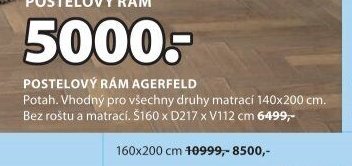 POSTELOVÝ RÁM AGERFELD