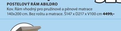 POSTELOVÝ RÁM ABILDRO