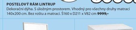 POSTELOVÝ RÁM LINTRUP