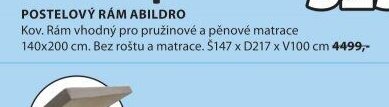 POSTELOVÝ RÁM ABILDRO