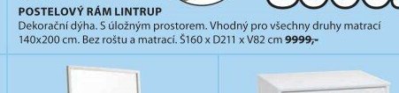 POSTELOVÝ RÁM LINTRUP