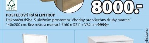 Postelový rám LINTRUP
