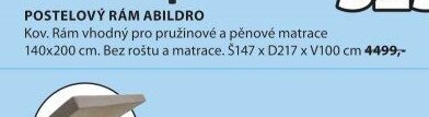 POSTELOVÝ RÁM ABILDRO