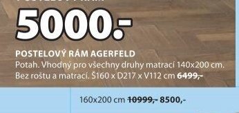 POSTELOVÝ RÁM AGERFELD