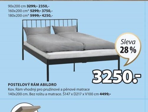 POSTELOVÝ RÁM ABILDRO