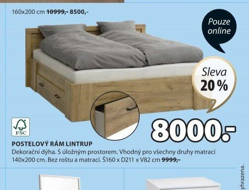 POSTELOVÝ RÁM LINTRUP