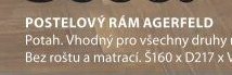 POSTELOVÝ RÁM AGERFELD