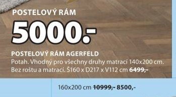 POSTELOVÝ RÁM AGERFELD