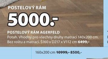 POSTELOVÝ RÁM AGERFELD