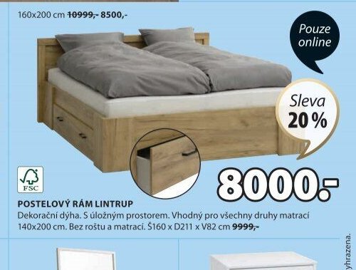 POSTELOVÝ RÁM LINTRUP