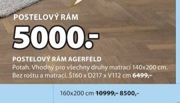 POSTELOVÝ RÁM AGERFELD