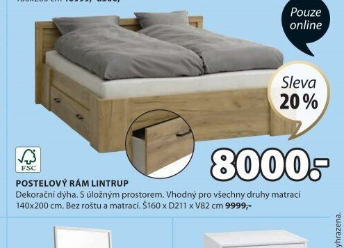 POSTELOVÝ RÁM LINTRUP