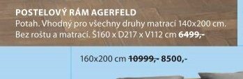 POSTELOVÝ RÁM AGERFELD