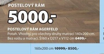 Postelový rám AGERFELD