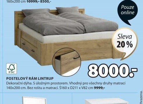 Postelový rám LINTRUP