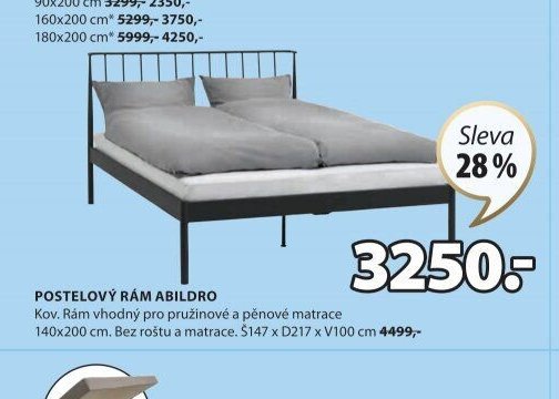 Postelový rám ABILDRO