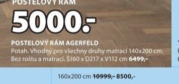 POSTELOVÝ RÁM AGERFELD