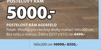 POSTELOVÝ RÁM AGERFELD