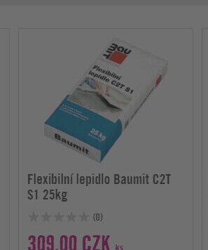 Flexibilní lepidlo Baumit C2T S1 25kg